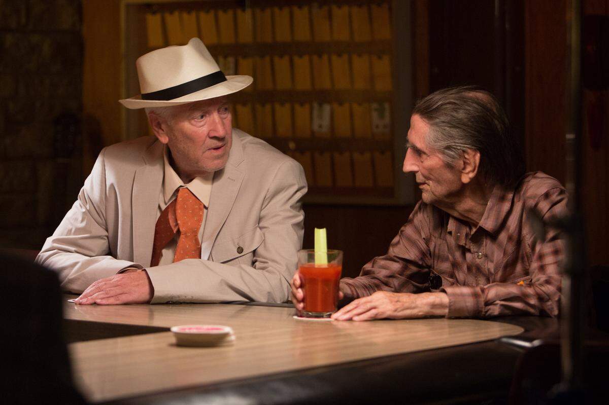 David Lynch, left, and Harry Dean Stanton in "Lucky," one of the films to be shown at the Harry Dean Stanton Fest this week.