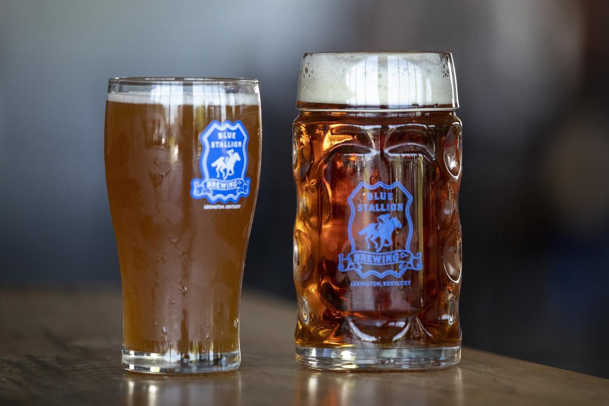 Blue Stallion Brewing Co. will have several special releases during the upcoming Craft Beer Week, including a a pirouette graf, left, and a maibock.