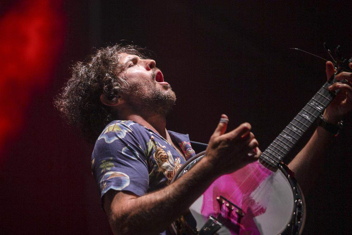 Scott Avett of The Avett Brothers performs July 14 during the Forecastle Festival in Louisville.