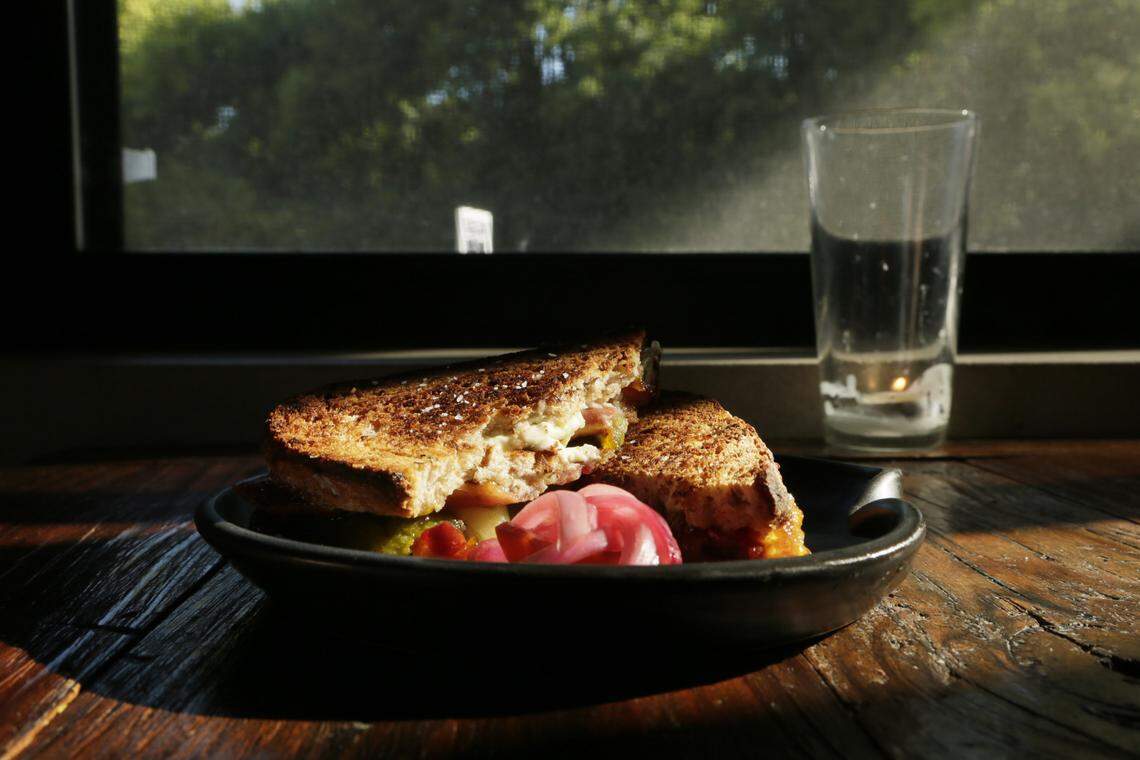 Jalapeño popper grilled cheese at Middle Fork Kitchen Bar on Manchester Street.