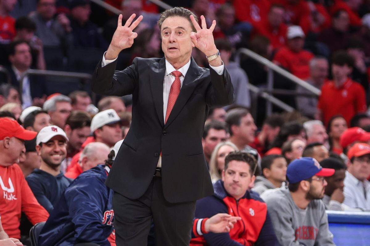 Rick Pitino’s St. John’s team is in first place in the Big East Conference.