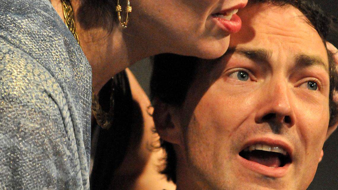 In Balagula Theatre's upcoming production of Caligula, Ryan Case stars as the title character, and Laurie Genet-Preston is Caesonia, his wife.  