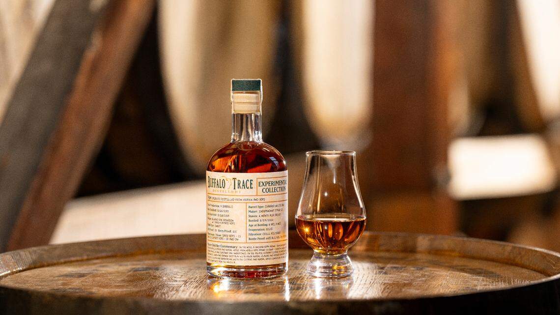 Buffalo Trace Distillery is releasing its latest bottle from the Experimental Collection: Spirits Distilled from Grain and Hops, available beginning late January at the gift shop. It’s 90 proof and priced at $46.99.