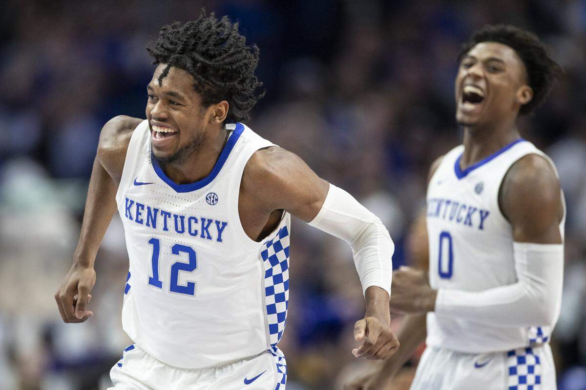 Kentucky freshman forward Keion Brooks (12) has 18 points and 12 rebounds in UK’s past two games combined.