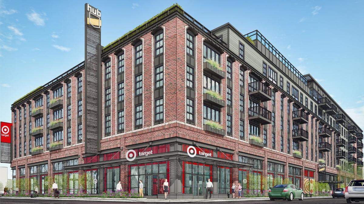 Target released renderings of its new small format store near the University of Kentucky. The 20,000 square foot store will be on the ground floor of the new Core Spaces building on Upper and Pine streets.  It is set to open in 2019.