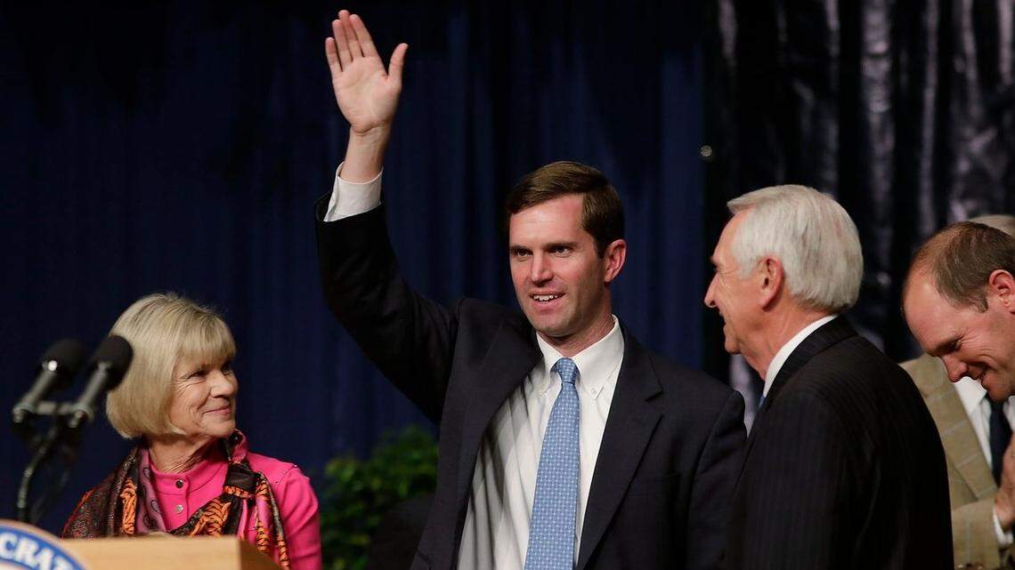 Kentucky’s governor is a rising political star who learned from another governor, his father