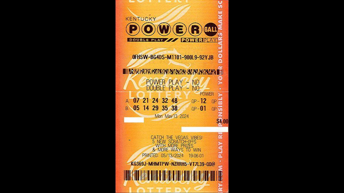 A Perry County man recently won $50,000 on this Powerball ticket, purchased in Hazard in May.