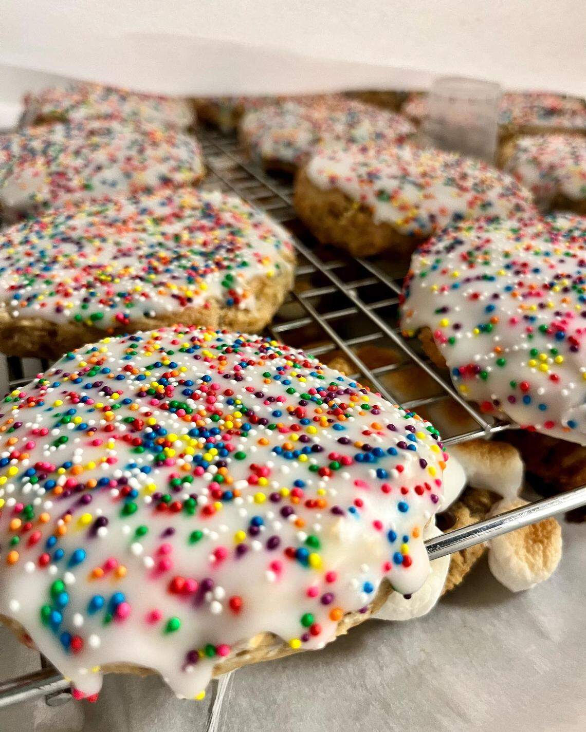 The Leaky Momma sells a variety of gourmet lactation cookies such as the Fun Betty, a “Funfetti” cookie with special ingredients to help boost milk supply for those nursing or pumping breastmilk.