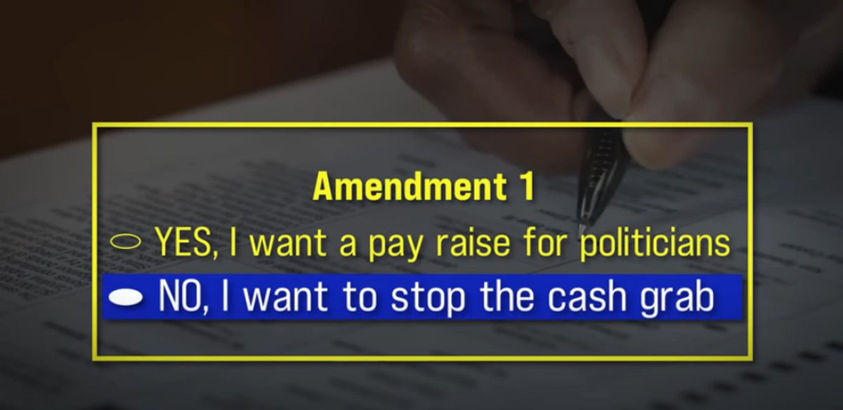 An advertisement opposing Amendment 1 from the group Kentuckians for Checks and Balances.