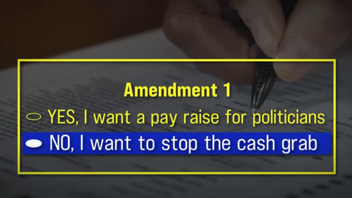 An advertisement opposing Amendment 1 from the group Kentuckians for Checks and Balances.
