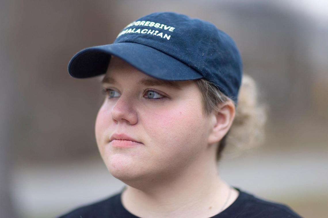 Madison Mooney, Liken Knowledge community engagement coordinator, is photographed Thursday, Feb. 22, 2024, in Inez, Ky.