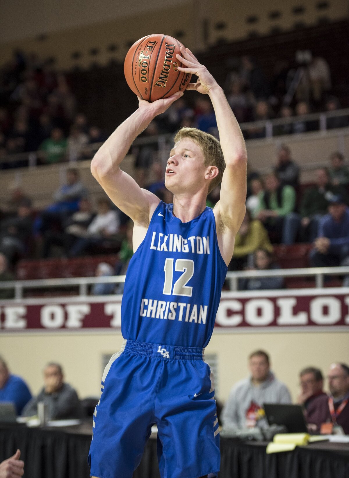 LCA’s Will Hacker went 4-for-5 from the three-point arc in the Eagles’ win over Owensboro Catholic on Thursday.