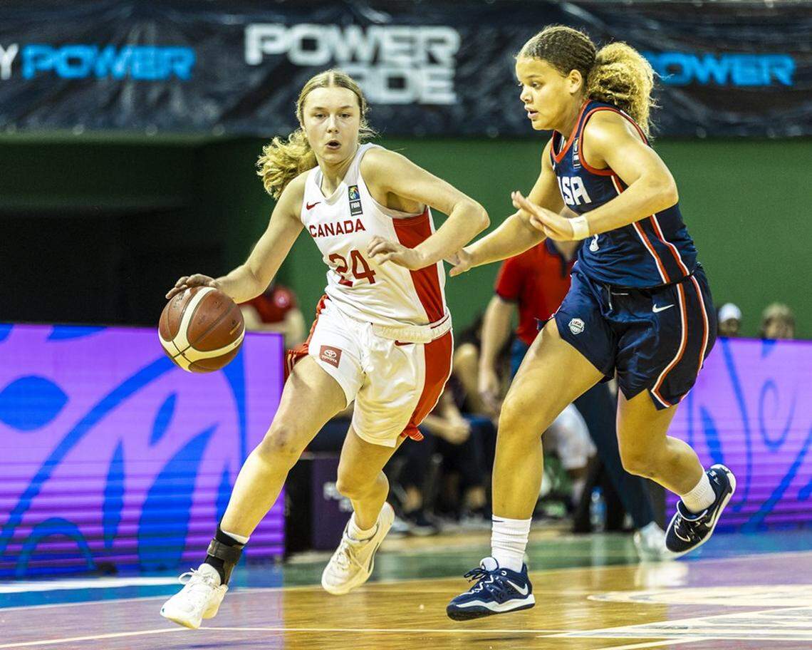 Savannah Swords has represented Canada’s junior national team each of the past two years. On Saturday, the five-star wing committed to play for Kentucky.