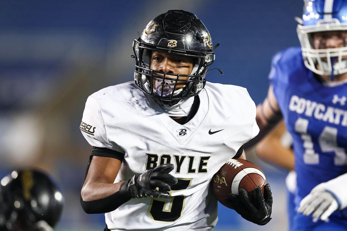 Boyle County’s Montavin Quisenberry was voted MVP of the Class 4A state title game after finishing with 93 yards rushing, 46 receiving and returning a punt for a touchdown.