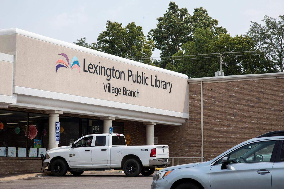 The Village Branch of the Lexington Public Library is located in a strip mall near the last Lexington Long John Silver’s location on Versailles Road.