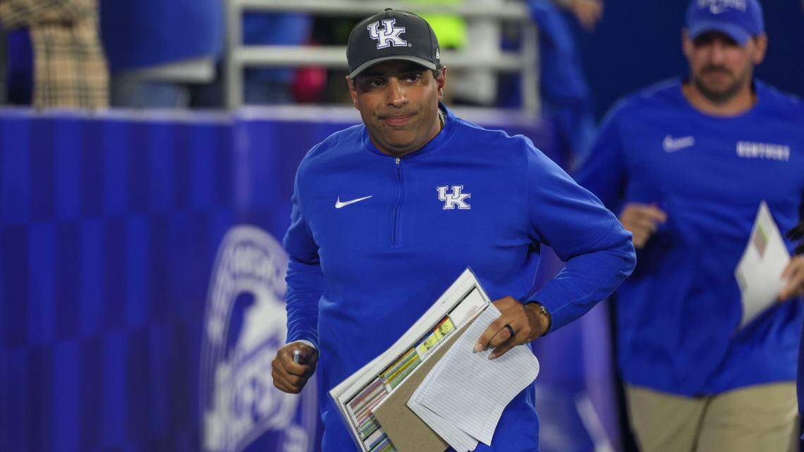 In his first season as Kentucky offensive coordinator, Bush Hamdan’s attack finished 82nd (out of 133 teams) in the FBS in rushing, 110th in passing, 114th in total offense and 119th in scoring.