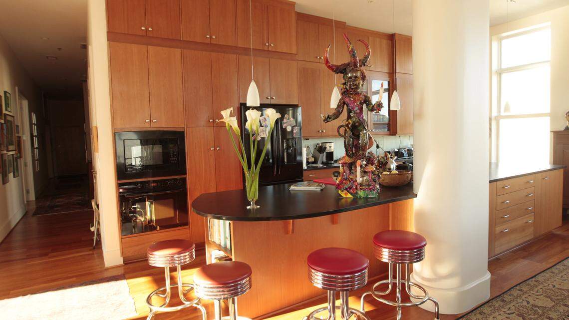 Dan and Wendy Rowland's condo is in the Nunn Building, which was built about 1917 to house the Lexington Herald. They moved in about four years ago.