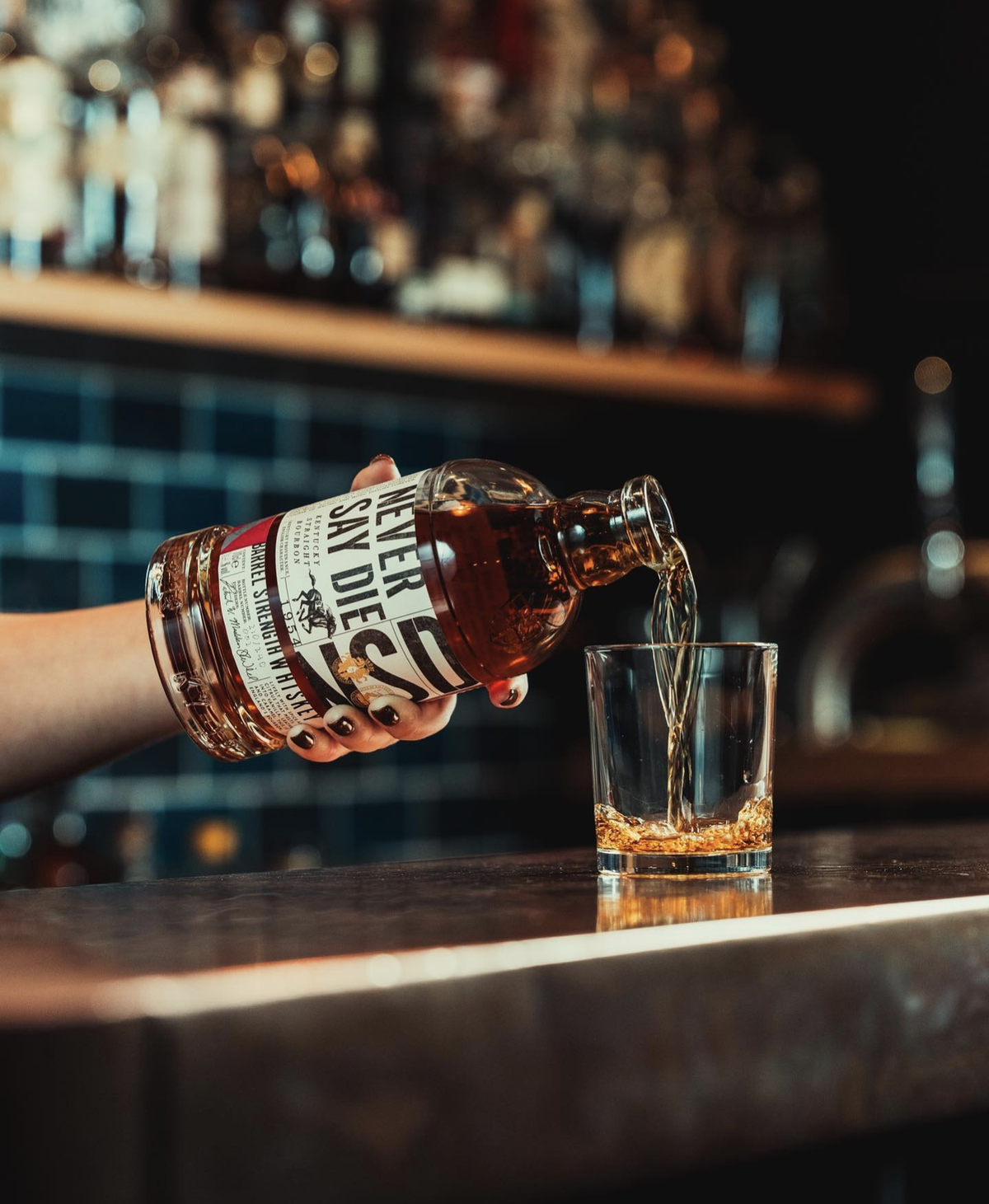 Never Say Die Small Batch Bourbon is available to buy in Kentucky.