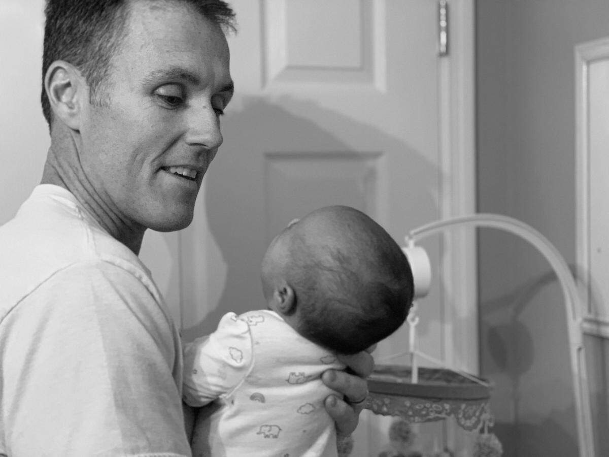 John Harvey held baby Etta Jo.