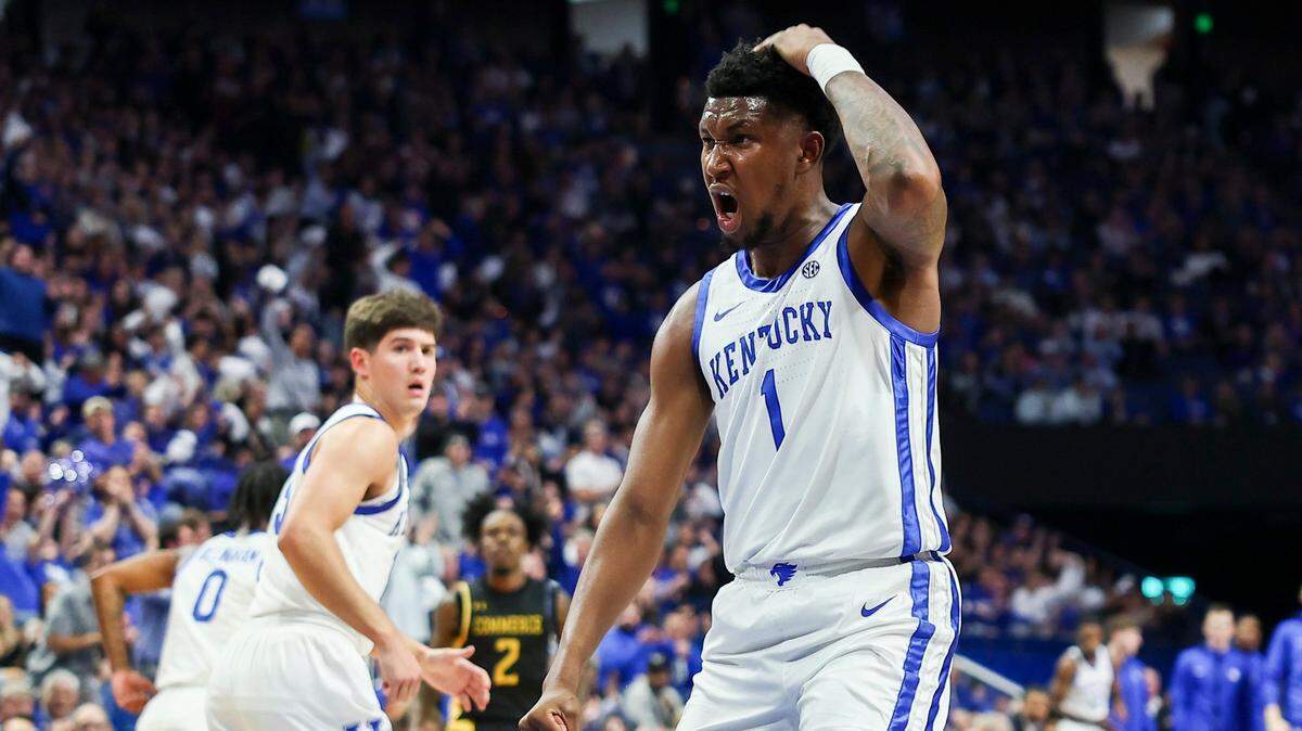 Kentucky drops in new college basketball rankings. UK gets No. 1 Kansas on Tuesday night.