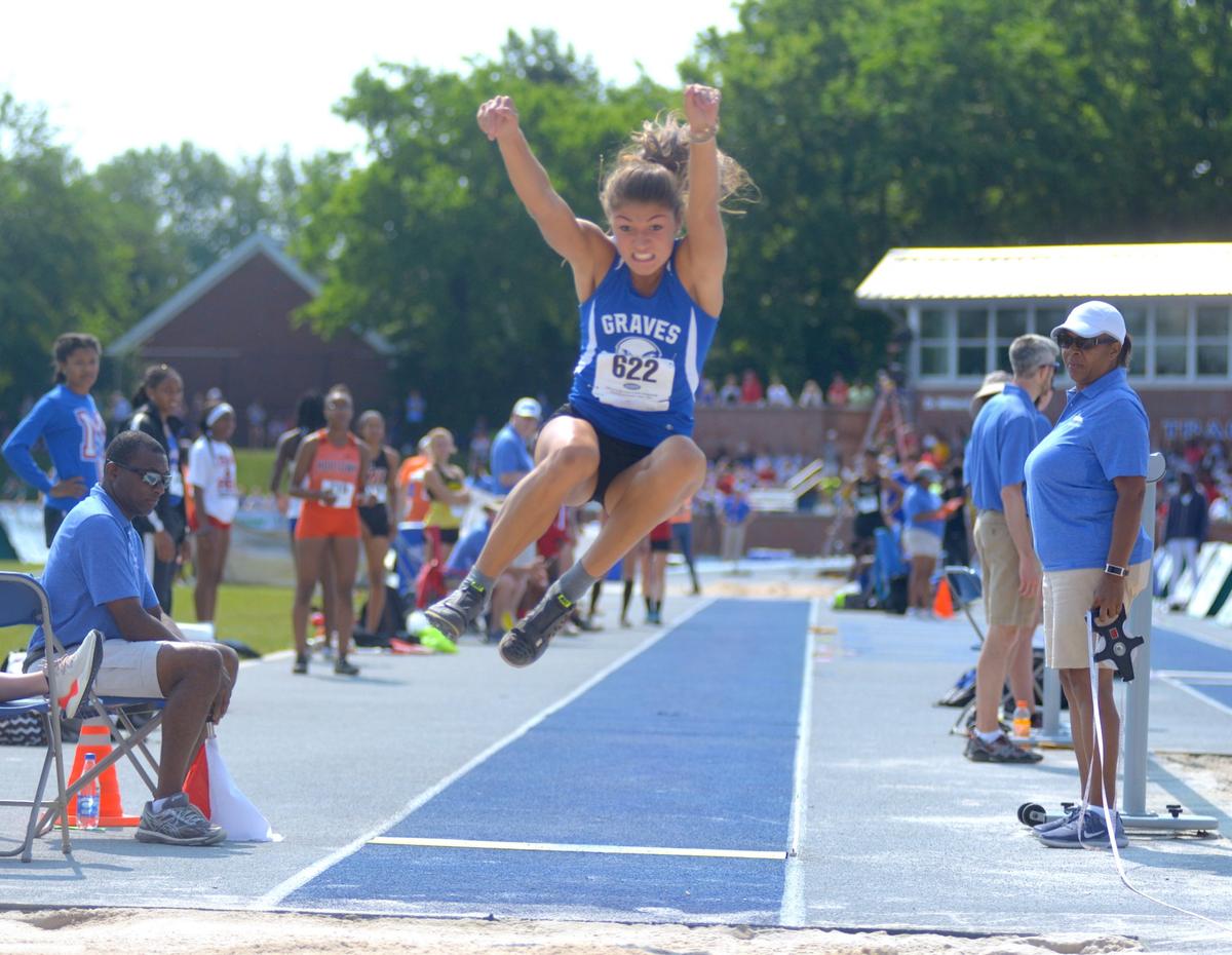 Sophie Galloway, now a senior at Marshall County, competed in three track and field events for Graves County at the 2019 state championships, winning the long jump, the triple jump and the 100-meter hurdles. She’s committed to Tennessee for track, but also is playing basketball this season.