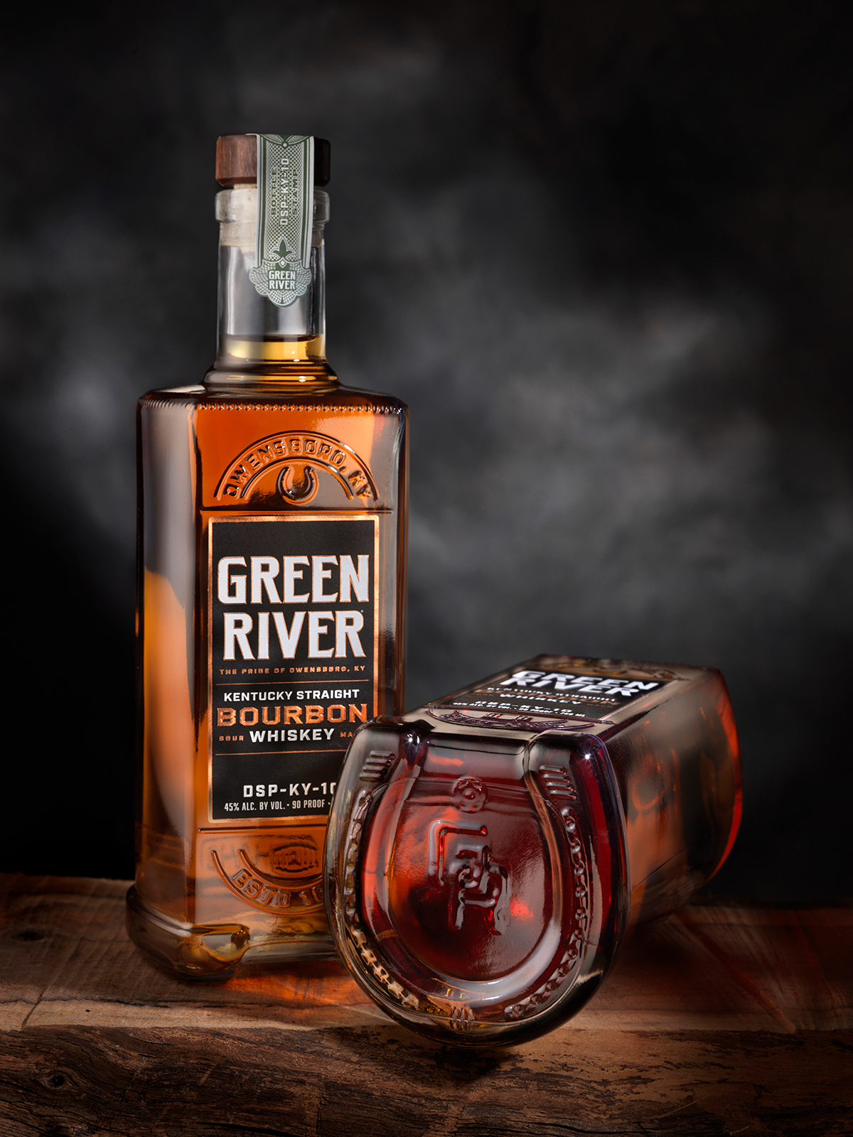 In a nod to its history, Green River’s bourbon bottle has a horseshoe-shaped footprint and “The Pride of Owensboro” on its label.