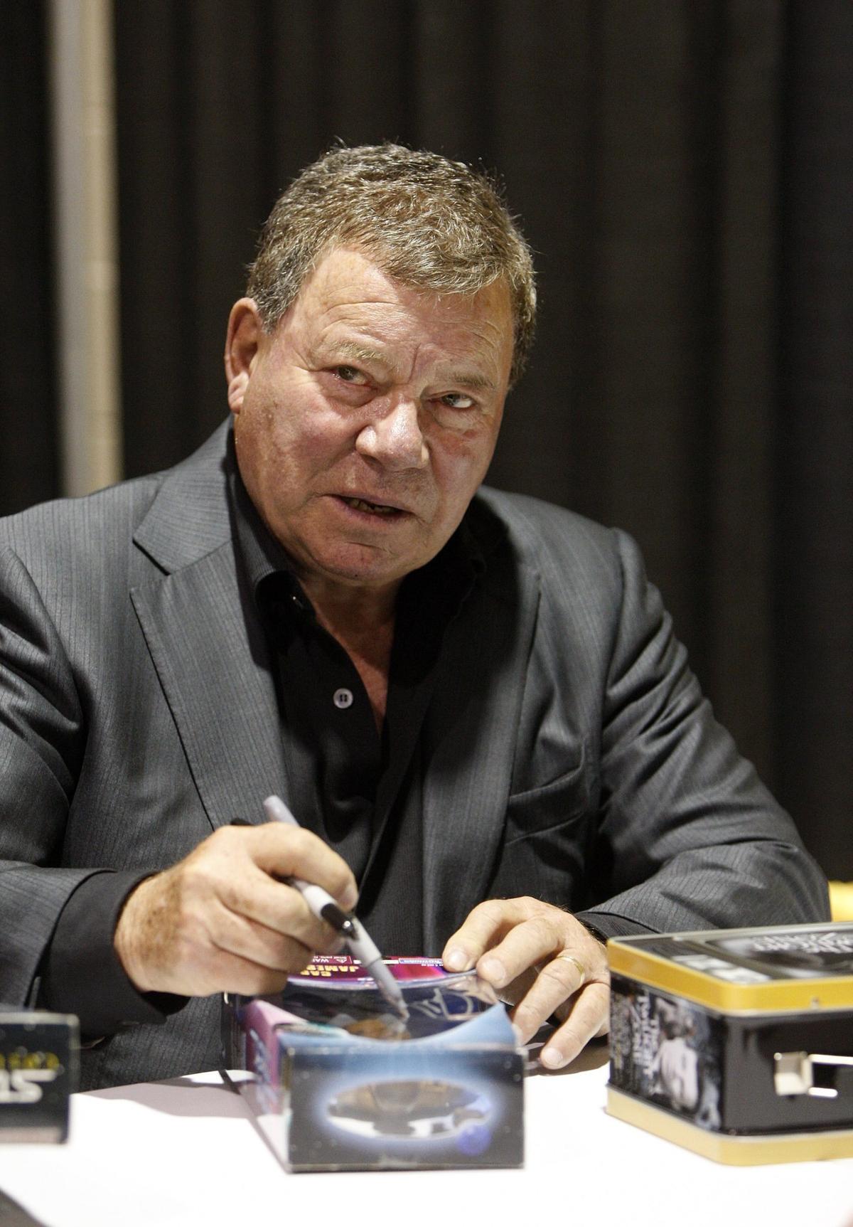 Actor William Shatner, aka Capt. Kirk, signs autographs during the 2014 Lexington Comic and Toy Convention. This year marks the first time the “Star Trek” actor will be back at Lexington Comic Con since that 2014 visit.