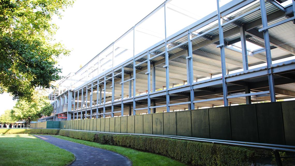Keeneland’s new Paddock Building will wrap around the track’s existing Paddock and Walking Ring.