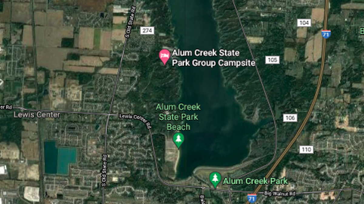 A kayaker discovered a human leg in a plastic bin at Alum Creek Lake in Ohio, cops say.