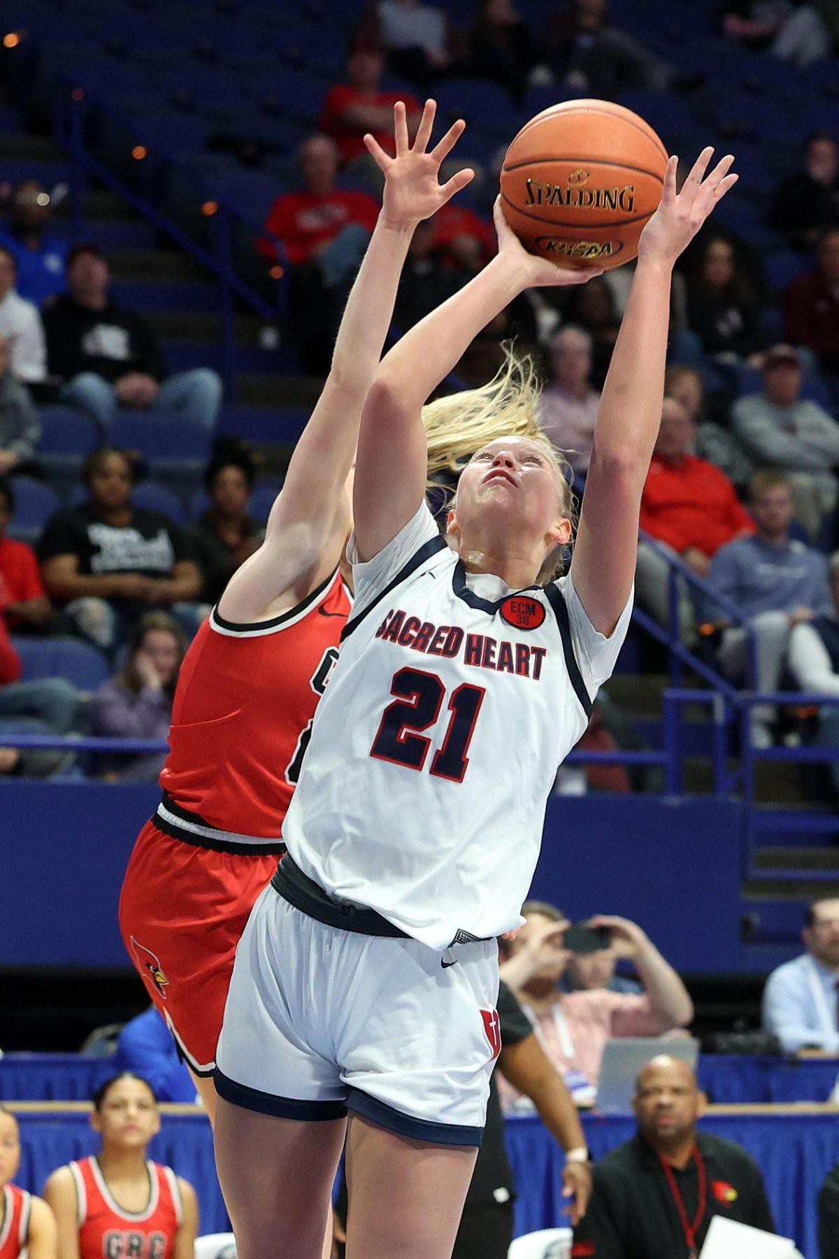 Sacred Heart’s Reagan Bender scored all 21 of her points in the second half to lift the Valkyries to victory against George Rogers Clark.