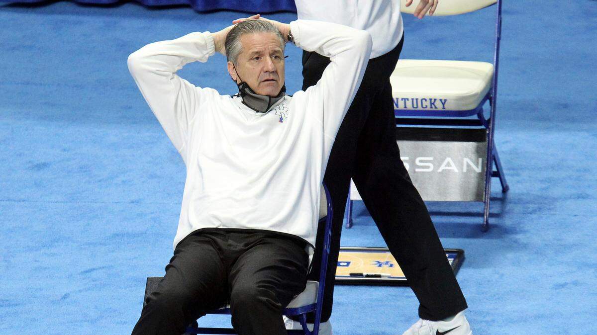 Kentucky head coach John Calipari and the Wildcats fell to a 9-16 record after losing to Mississippi State on Thursday in the Southeastern Conference Tournament.