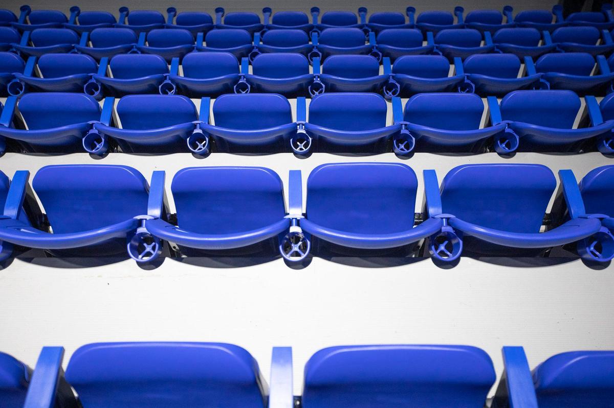 Lexington Center President and CEO Bill Owen said the installation of 5,204 chair-back seats in the upper level of Rupp Arena “means more comfort, more leg room. It means cup holders. It means a much improved environment.”