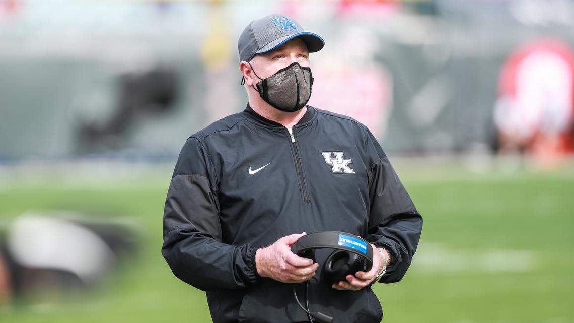Kentucky head coach Mark Stoops was asked about the team’s vaccination rate on Tuesday.