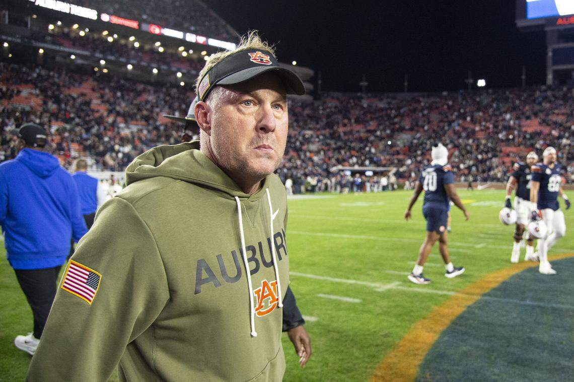 Auburn coach Hugh Freeze walked off the field to chants of “Fire Hugh!” from Tigers fans following Kentucky’s 10-3 upset of Auburn on Saturday night. On Sunday, Auburn fired Freeze.