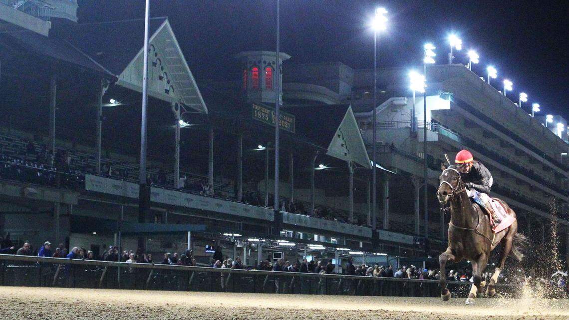 Smile Happy won the Kentucky Jockey Club at Churchill Downs on Nov. 27 and is one of a few major Derby contenders for trainer Kenny McPeek this year.
