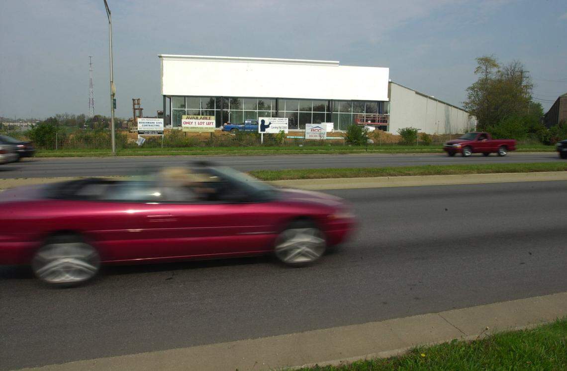 The Lexington Furniture Company location at Man O War and Palumbo when it was under construction in 2000. The company has announced it is leaving the location after 18 years.