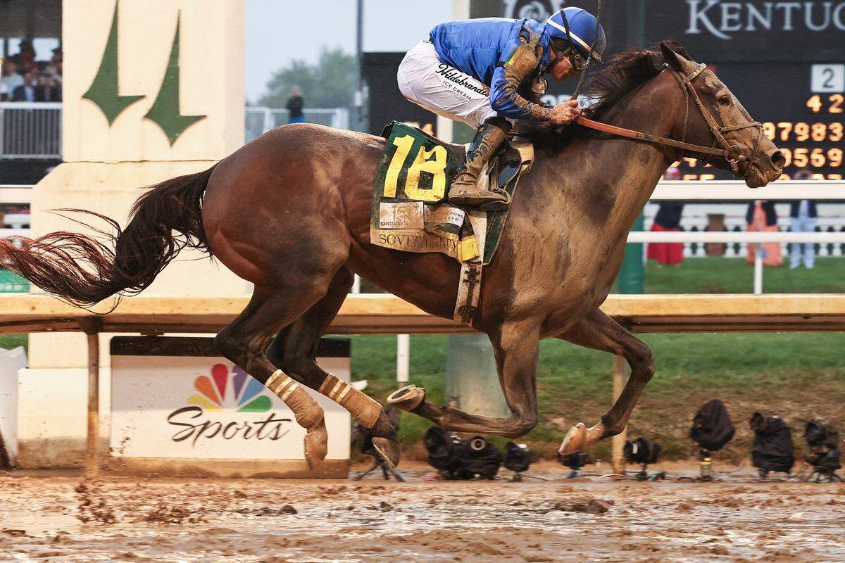 After winning the 2025 Kentucky Derby, Sovereignty is one of the favorites for Saturday’s Belmont Stakes.