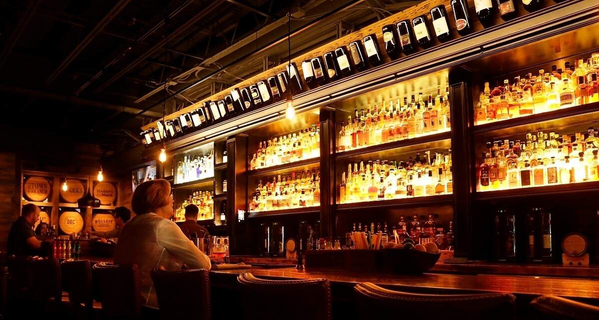 The bourbon bar at OBC Kitchen in Lexington, Ky., on July 6, 2015. Photo by Pablo Alcala | Staff