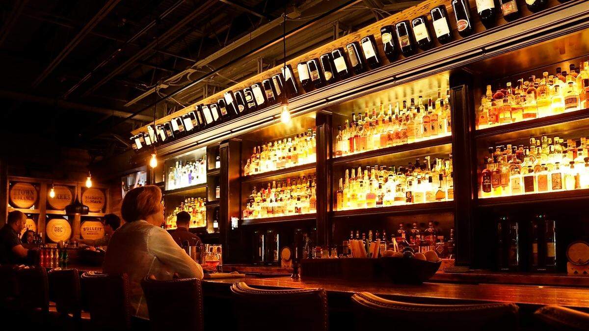 The bourbon bar at OBC Kitchen in Lexington, Ky., on July 6, 2015. Photo by Pablo Alcala | Staff