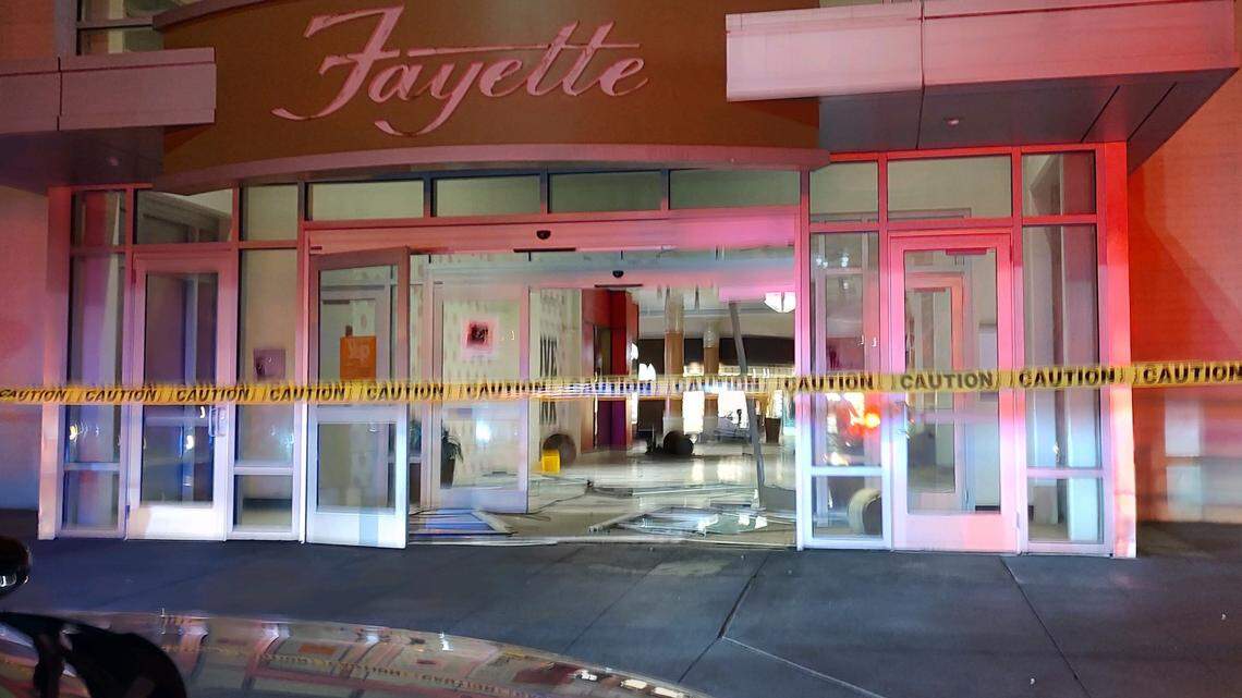 The Lexington Police Department was at the scene of an incident Friday night that caused damage to the mall. Police didn’t immediately say what caused the damage.