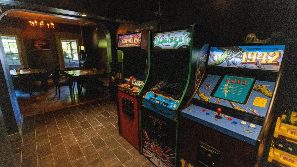 Several vintage arcade games are scattered throughout Villainous table-top gaming pub on Jefferson Street. There’s a change machine in case you need more quarters.