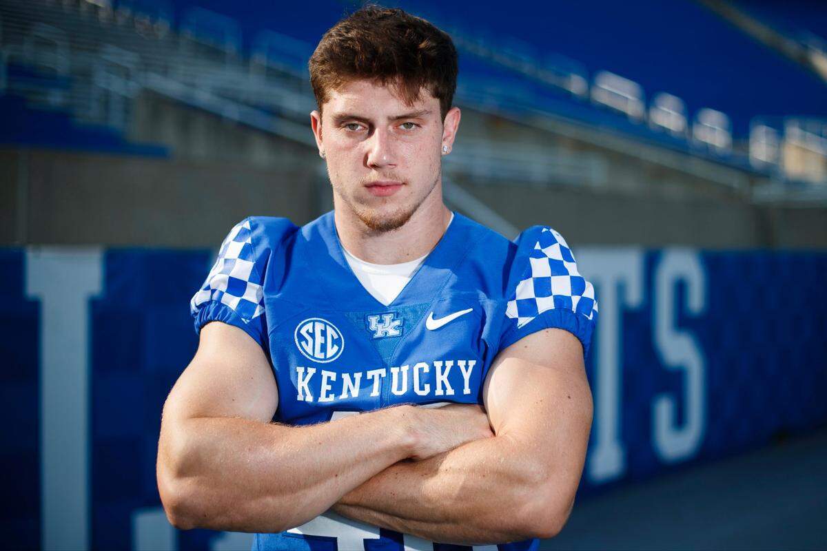Luke Fulton, who transferred from Michigan State, is part of a middle linebacking corps that will be tested throughout the fall.