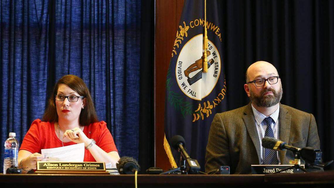 ‘It’s inappropriate.’ Staff of Grimes searched voting records of workers and rivals.