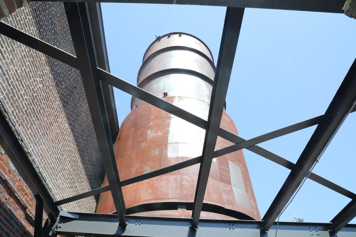 Original equipment from when the Gray Design Building at the University of Kentucky remains at the building today. The building, photographed on August 9, 2024, is now home to the College of Design.