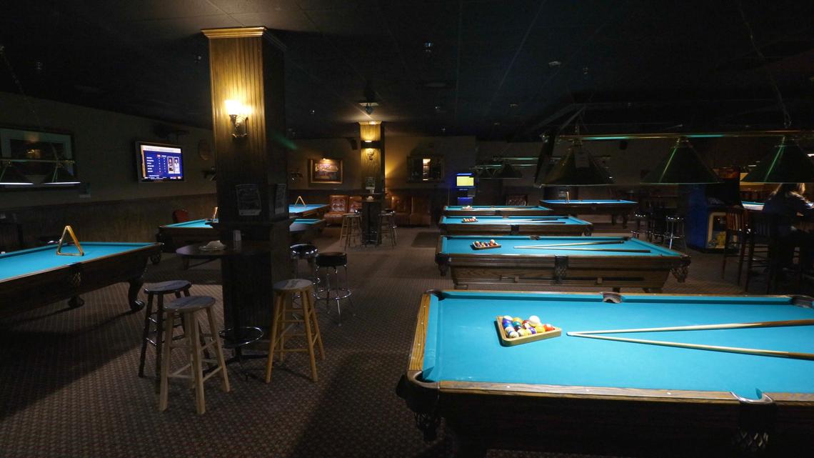 Interior of Yesterday’s Billiards restaurant and bar within the former Lexington Convention Center, Feb. 18.