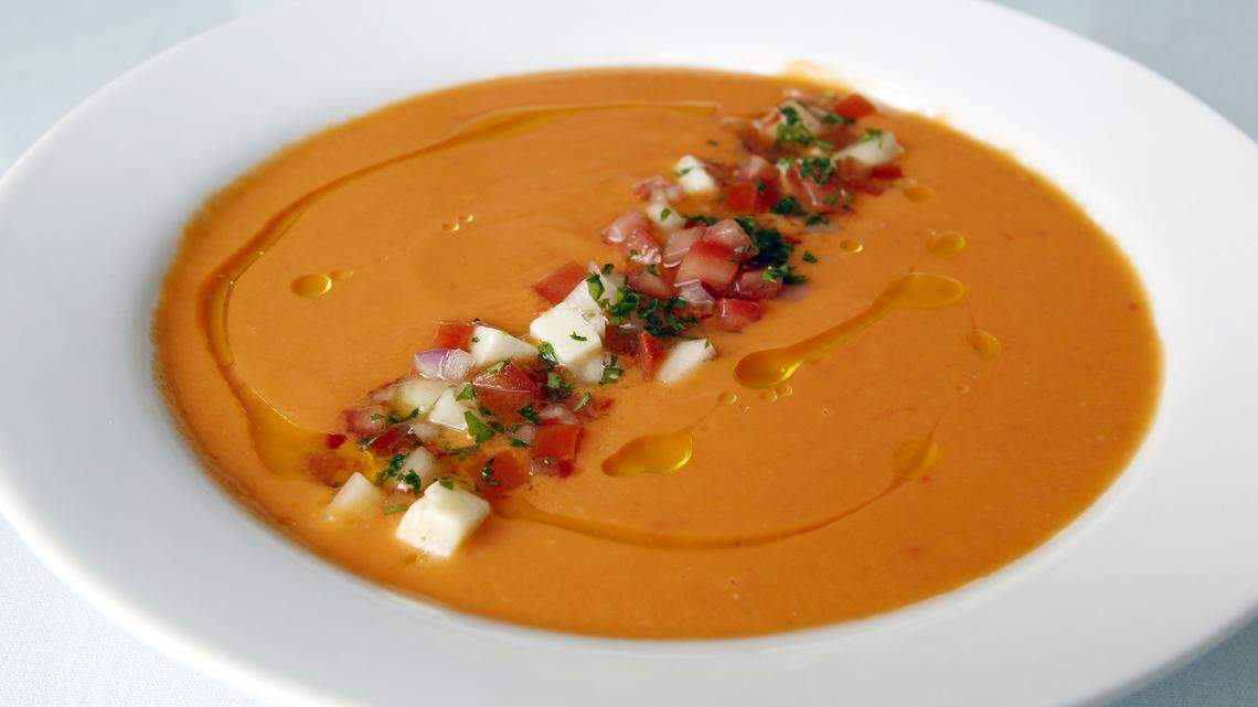 Fresh salsa tops gazpacho, a seasonal offering on the 815 Prime menu. 