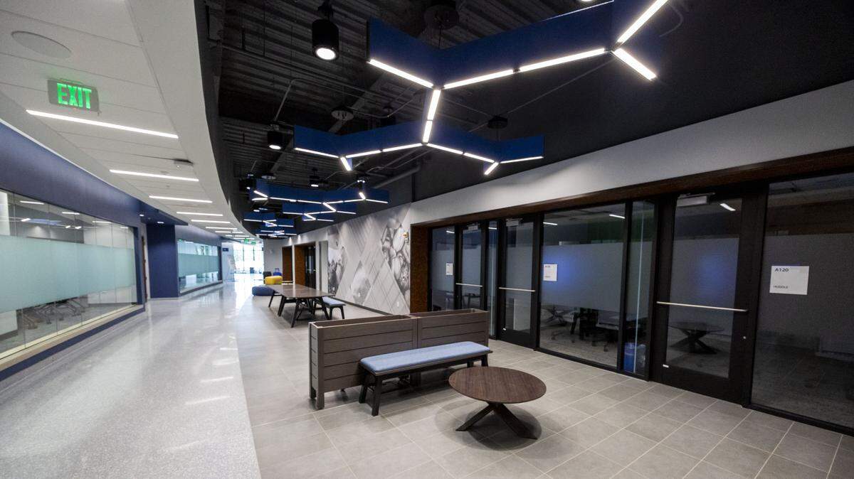 The newly-built Martin-Gatton Agricultural Sciences Building was designed to prepare the next generation of agricultural leaders. It’s the first new campus building in the Martin-Gatton College of Agriculture, Food and Environment since the 1990s and bringing advising, academics and student spaces together under one roof. Photographed Wednesday, May 20, 2026, in Lexington, Ky.