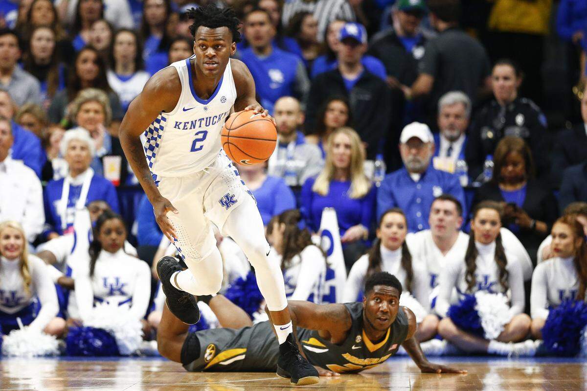 Jarred Vanderbilt played in 14 games for Kentucky, averaging 5.9 points and 7.9 rebounds per game.