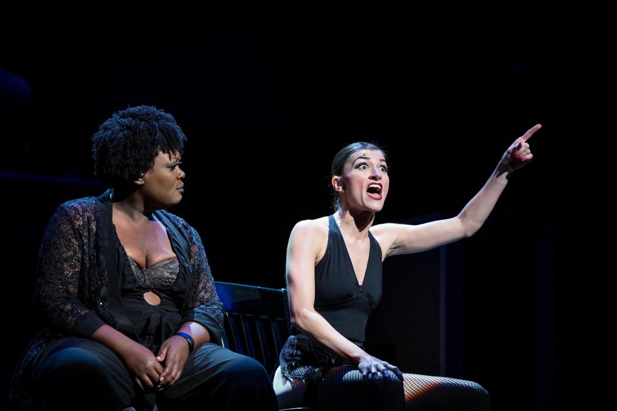 The Lexington Theatre Company rehearses their production of “Chicago” including three local performers, Haley Fish, Gilda Wabbit, and Brance Cornelius at the Lexington Opera House in Lexington, Ky., Tuesday, August 2, 2022.