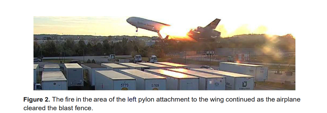 A visual of the Nov. 4, 2025, UPS plane crash in Louisville released Nov. 20 as part of a preliminary investigative report.